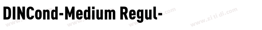 DINCond-Medium Regul字体转换
